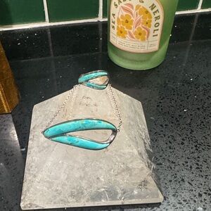 Jay King Turquoise and Silver Bracelet